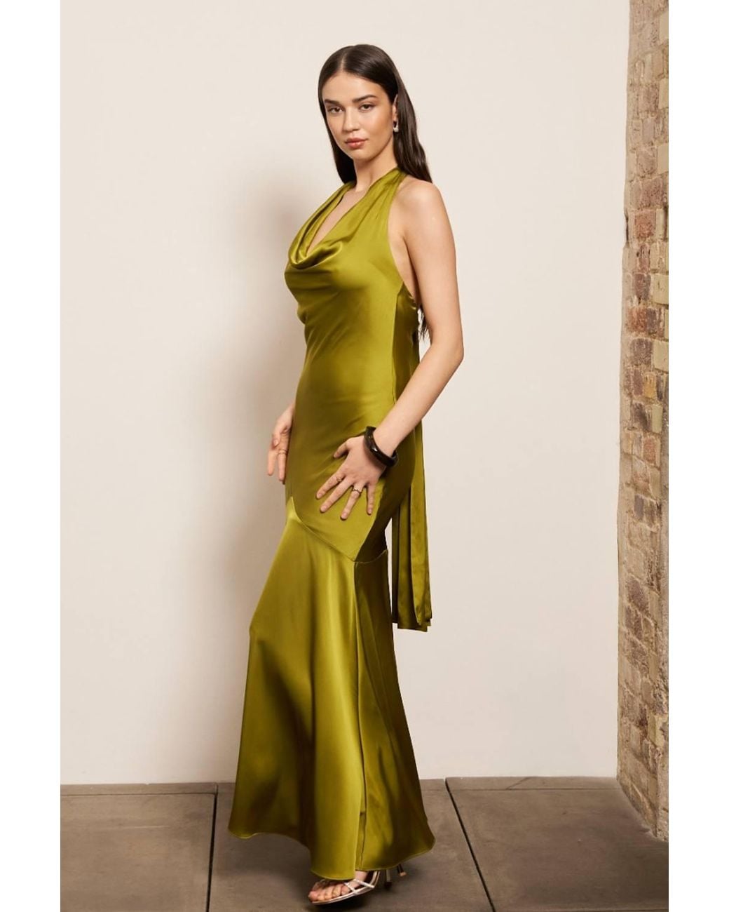 TFNC London Yellow Sabba Maxi Dress