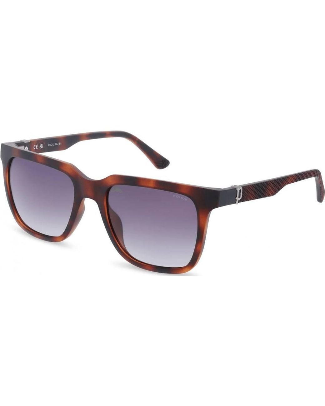 Police Brown Spln34M-540878 Square/Rectangle Sunglasses for men