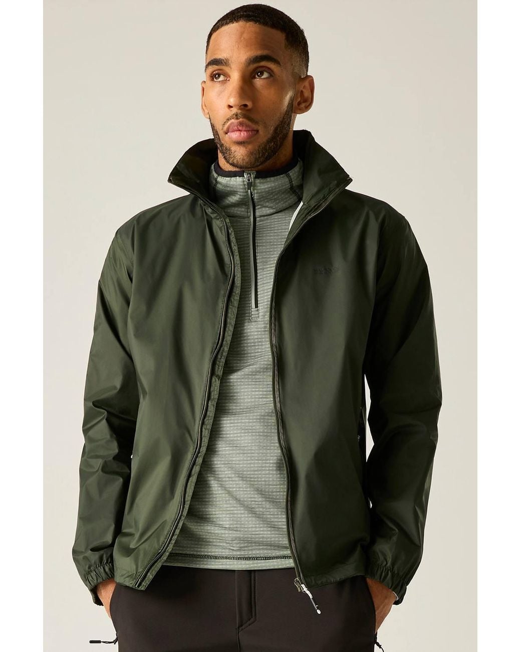 Regatta Green Lyle Iv Waterproof Packaway Jacket for men
