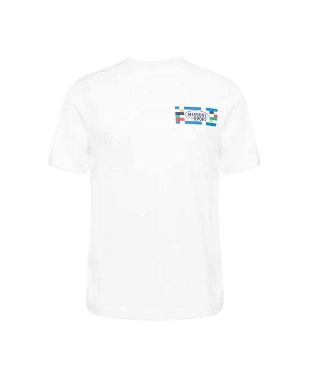 Missoni White Short-Sleeved T-Shirt for men