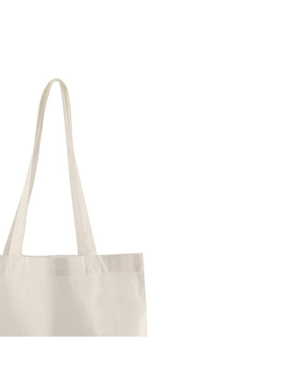 Westford Mill Natural Plain Cotton Tote Bag