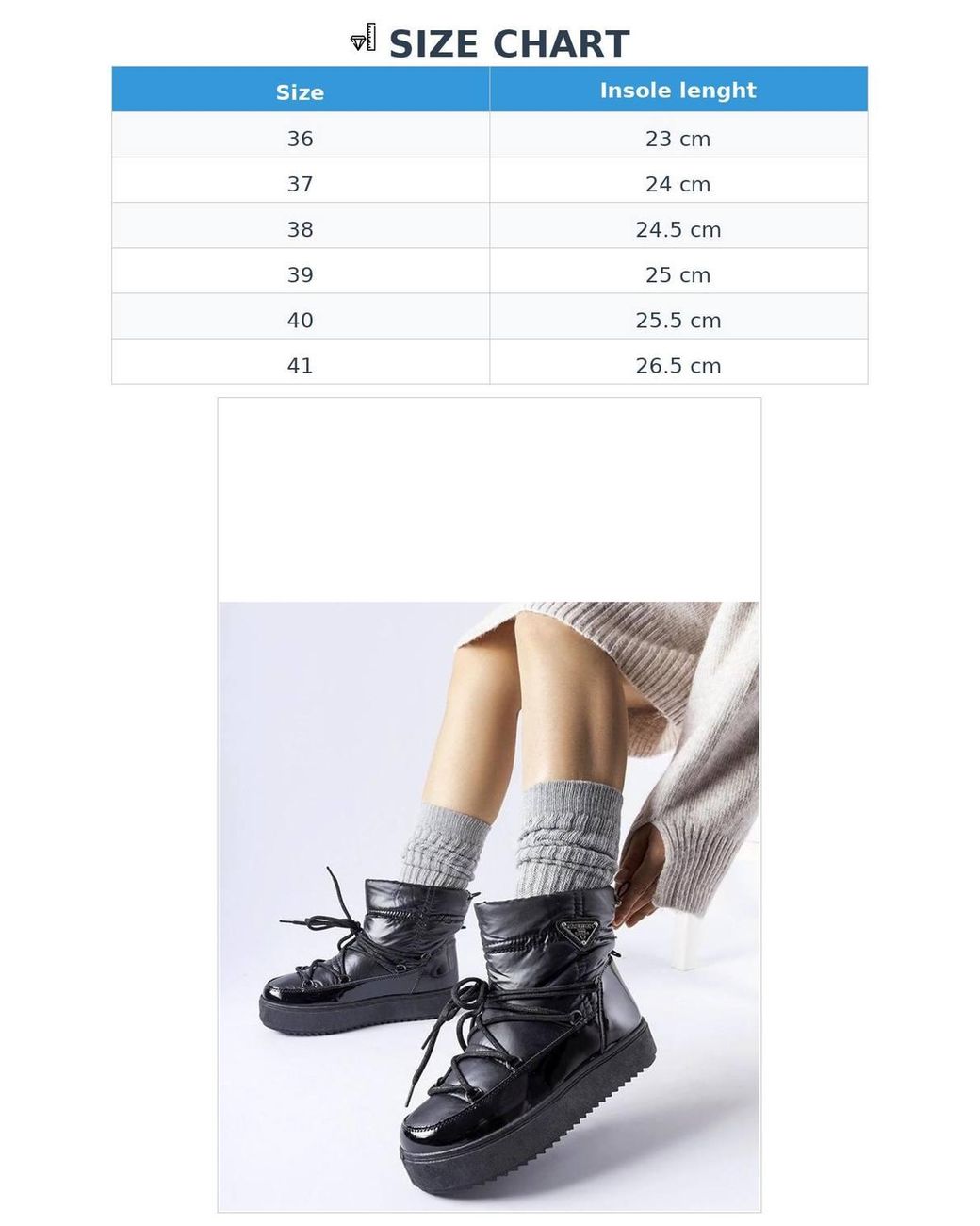 Love Lace White Insulated Winter Snow Boots Slip On Elastic Rubber Sole