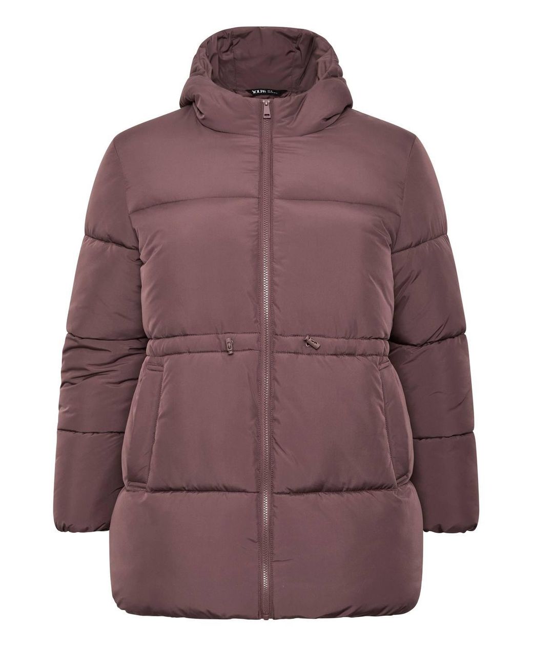 Yours Purple Short Padded Jacket