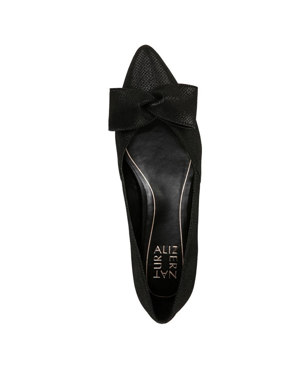 Naturalizer Black Havana-Bow Skimmer Flats
