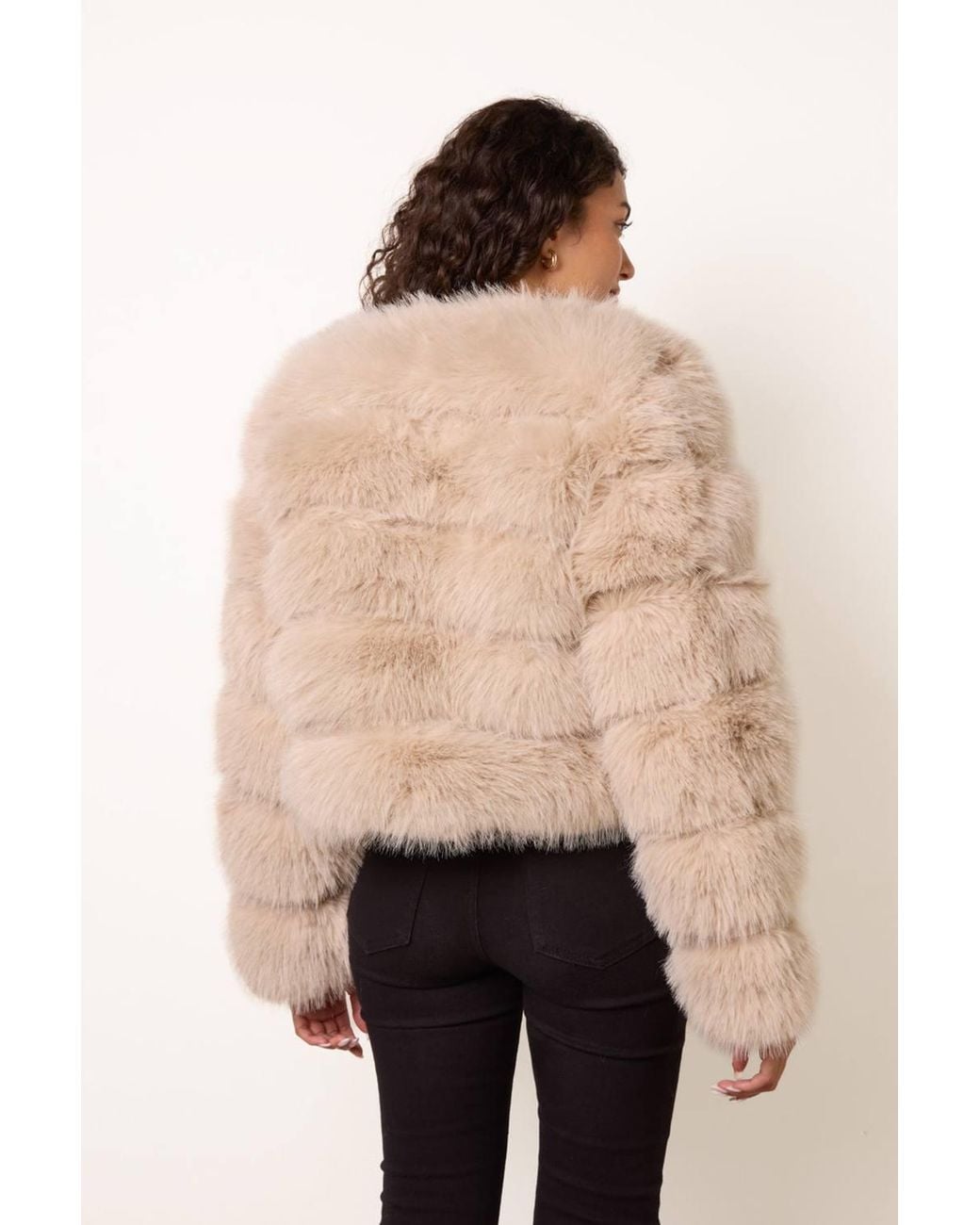 Blue Vanilla Natural Long Sleeve Round Neck Coat