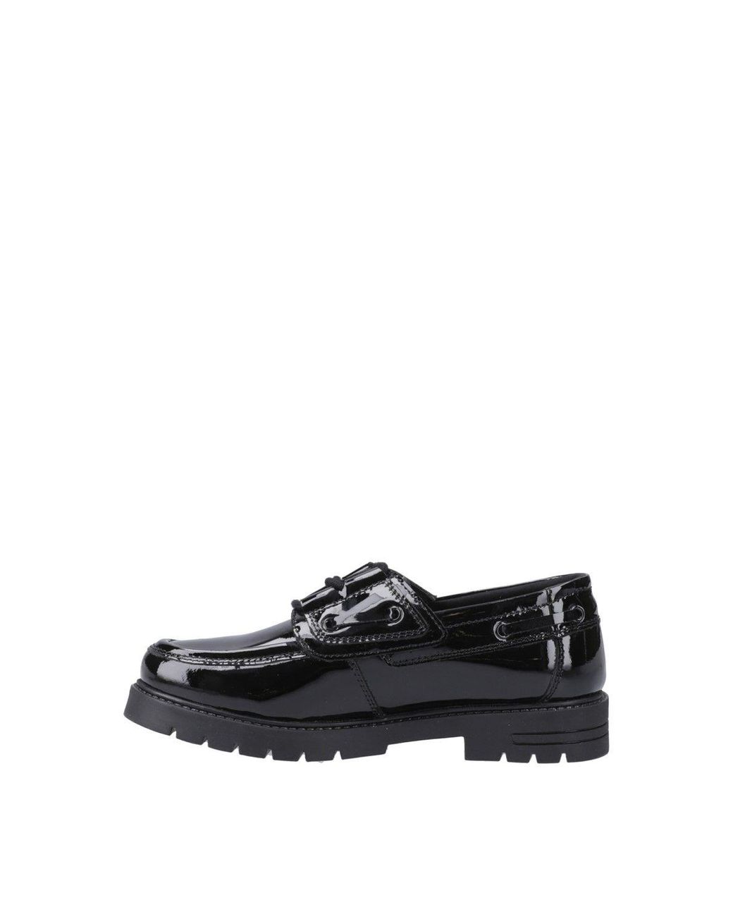 Hush Puppies Black Lucy Patent Junior