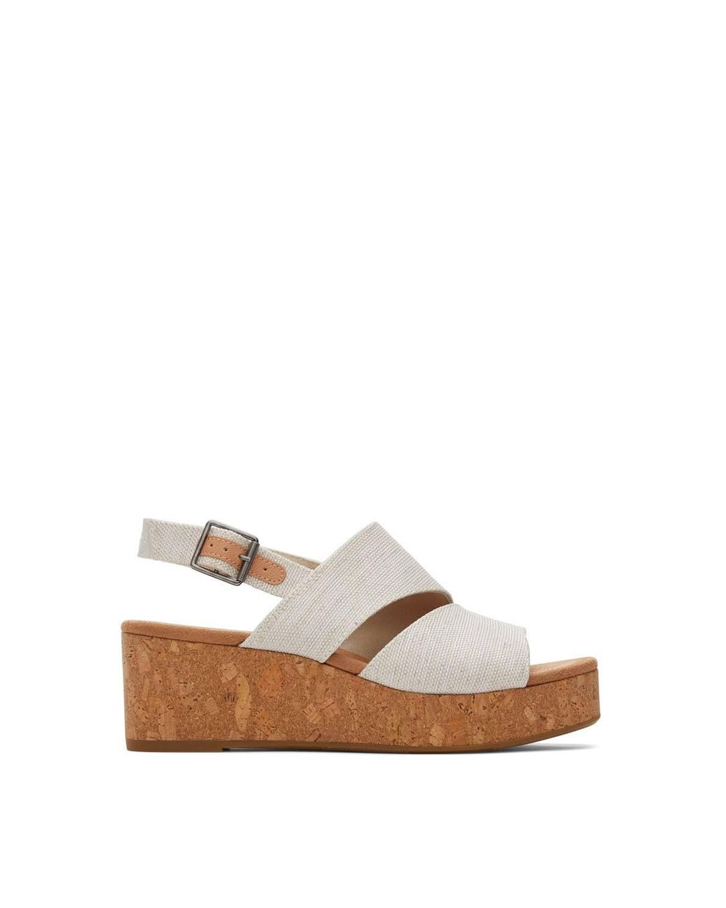 TOMS Natural Claudine Wedge Sandal