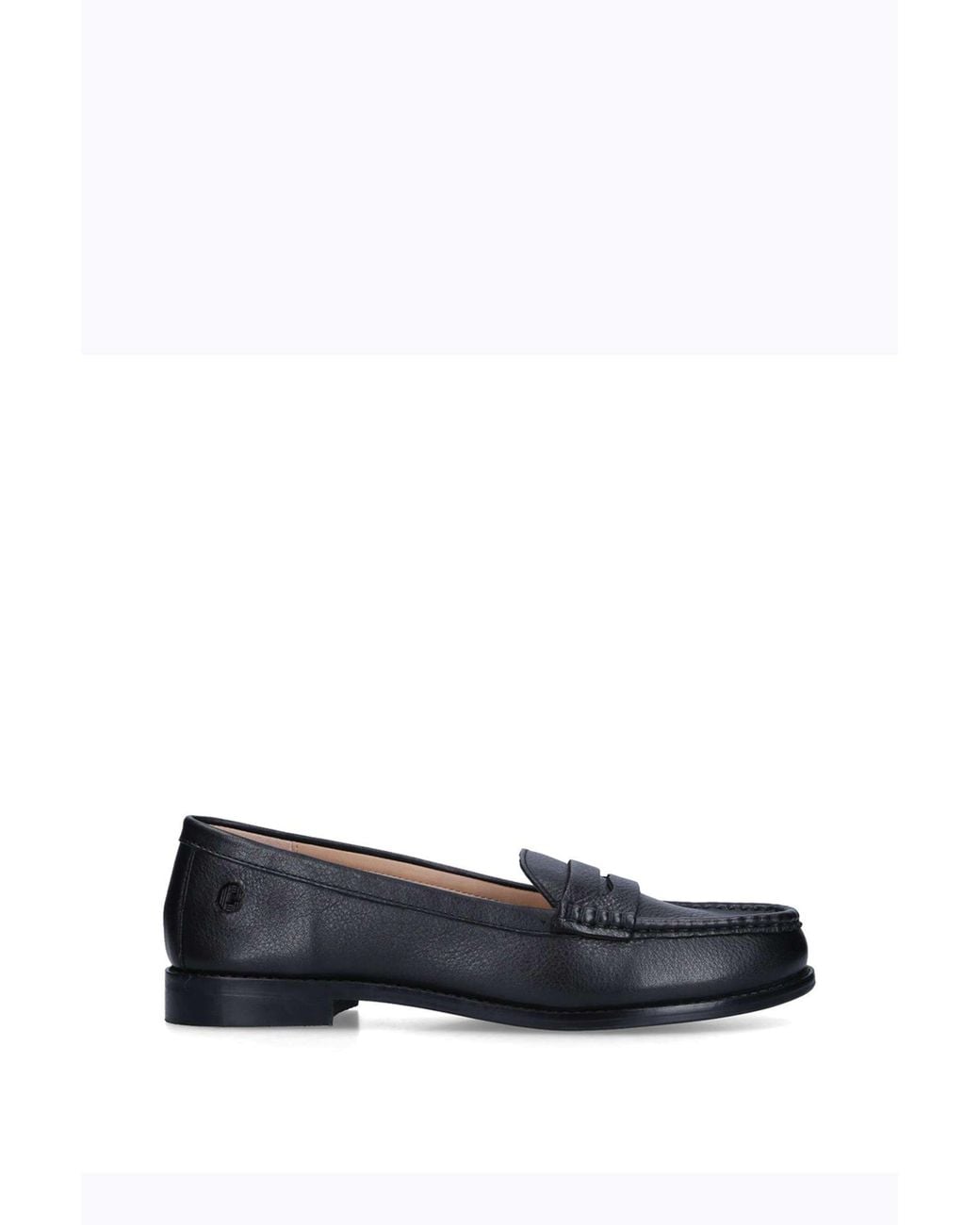 Carvela Kurt Geiger Black 'Crackle' Leather Flats
