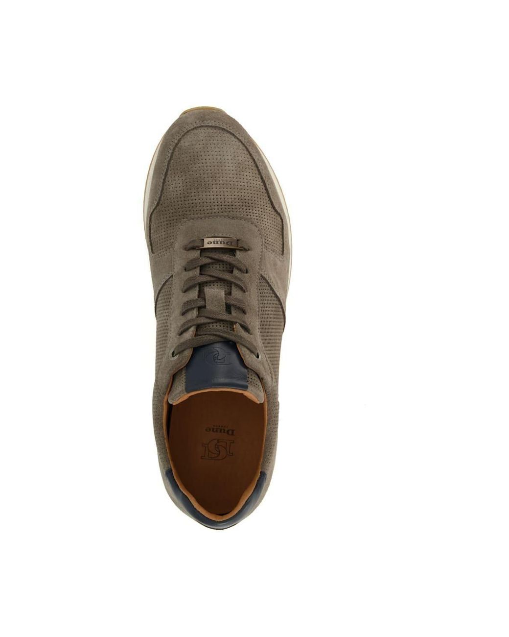 Dune Brown 'Trilogy' Suede Trainers for men