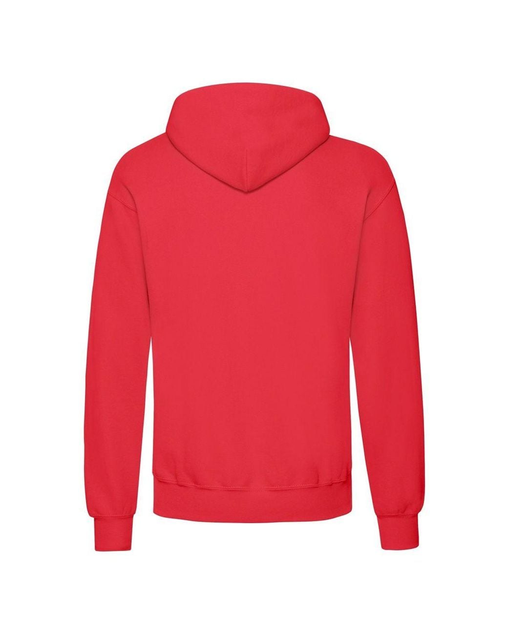 Fruit Of The Loom Red Classic Hooded Sweatshirt for men