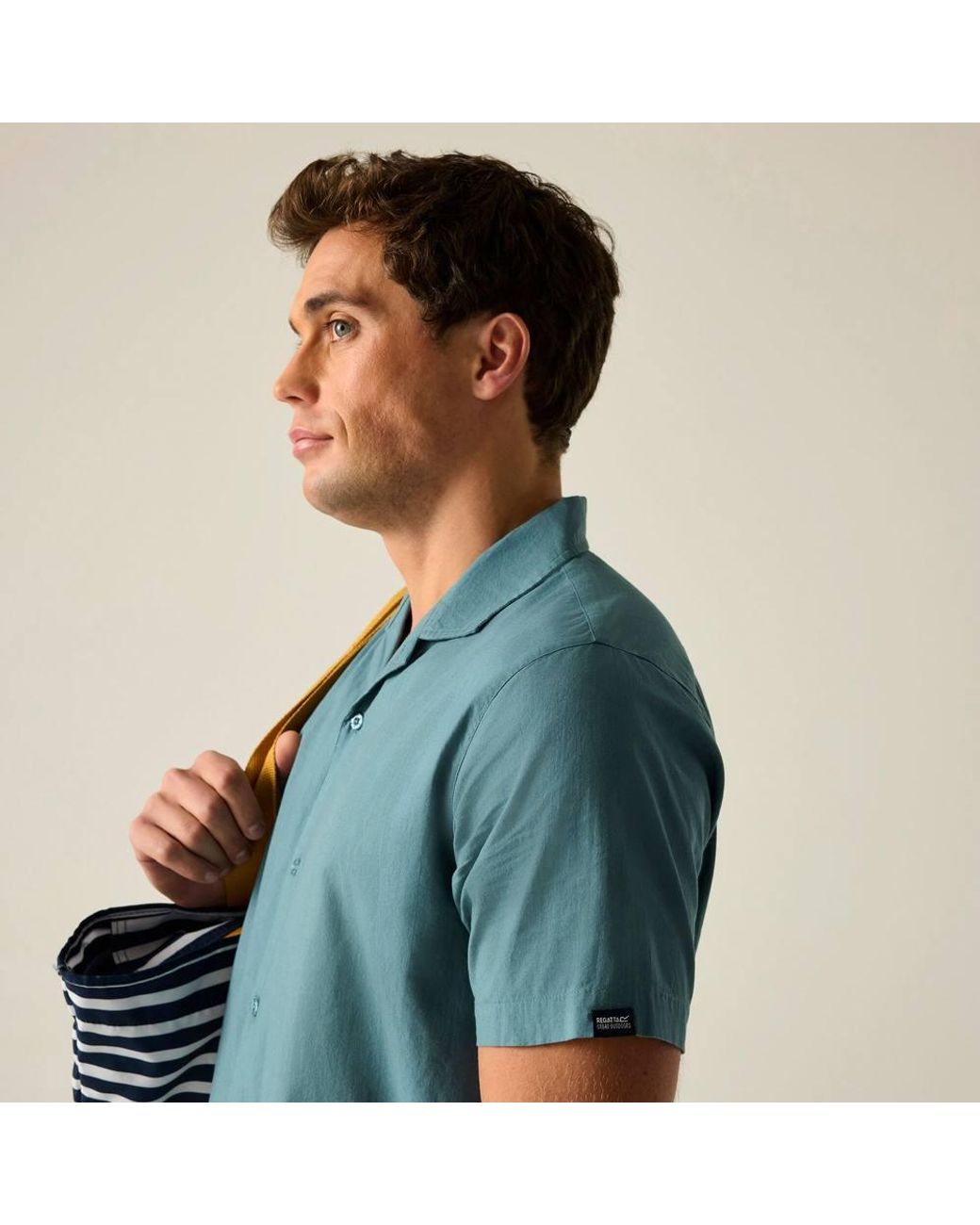 Regatta Blue Hadlin Short Sleeve Shirt for men