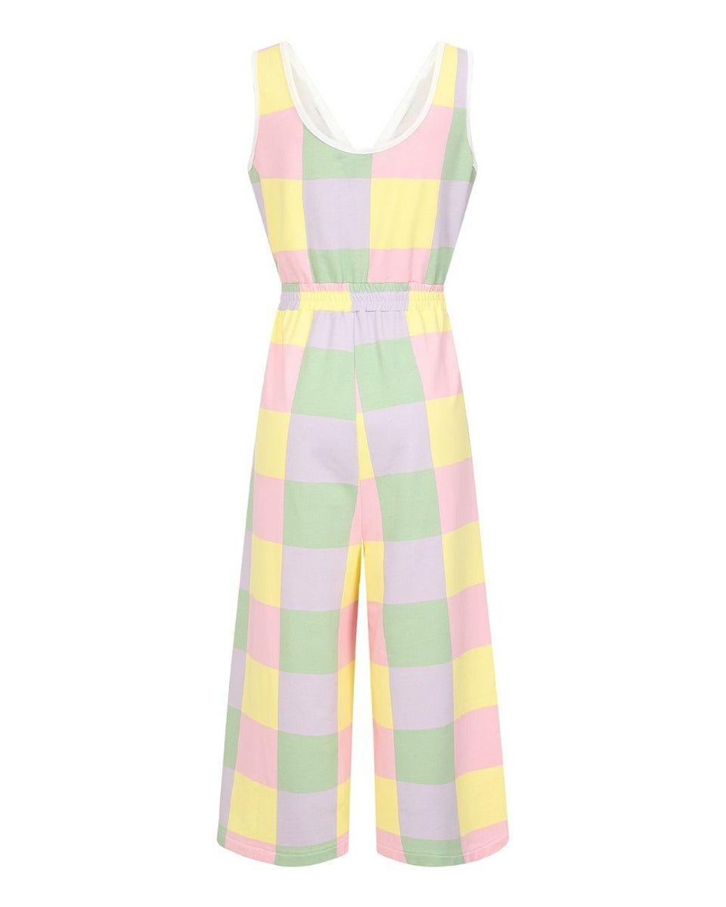 Hell Bunny White Mila Jumpsuit Multi Colour