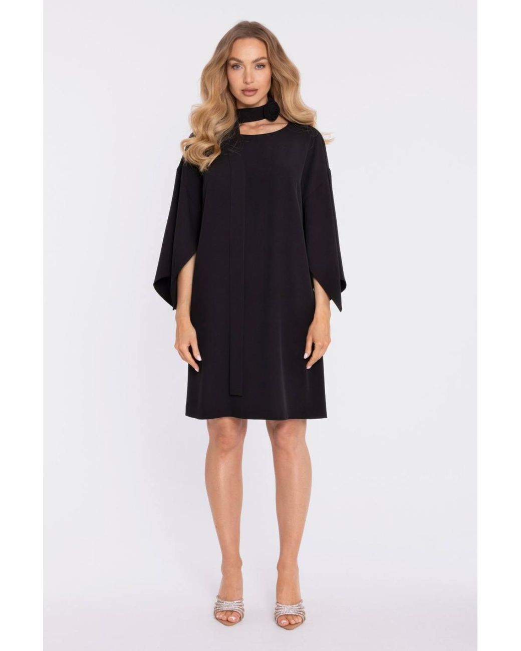 Love Lace Blue Essential Stretch Long Sleeve Dress