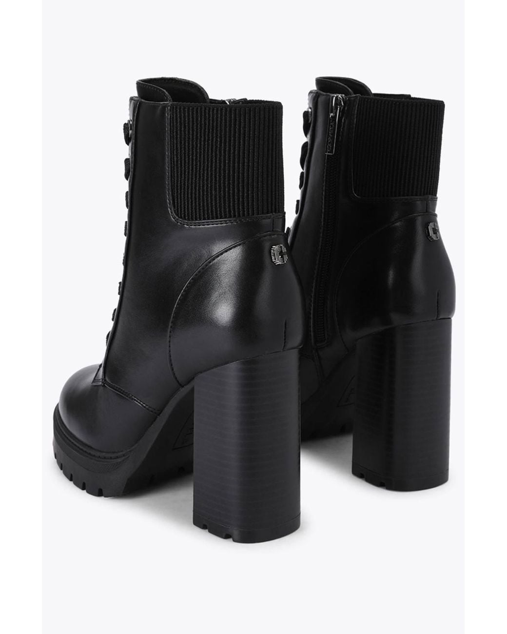 Carvela Kurt Geiger Black 'Boulder Super High Ankle' Boots