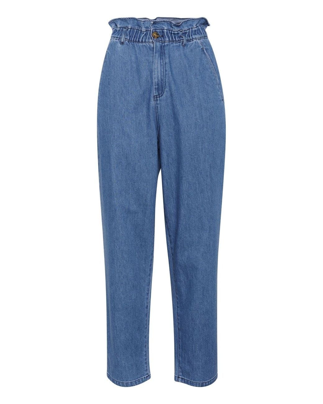 Saint Tropez Blue Kayosz High Waisted Straight Leg Jeans