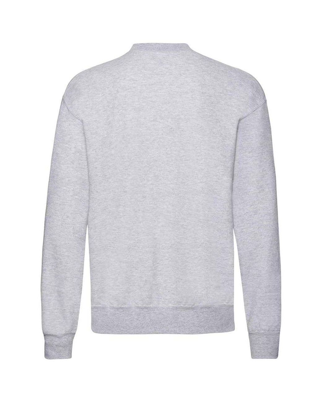 Fruit Of The Loom White Classic 80 20 Set-In Sweatshirt for men