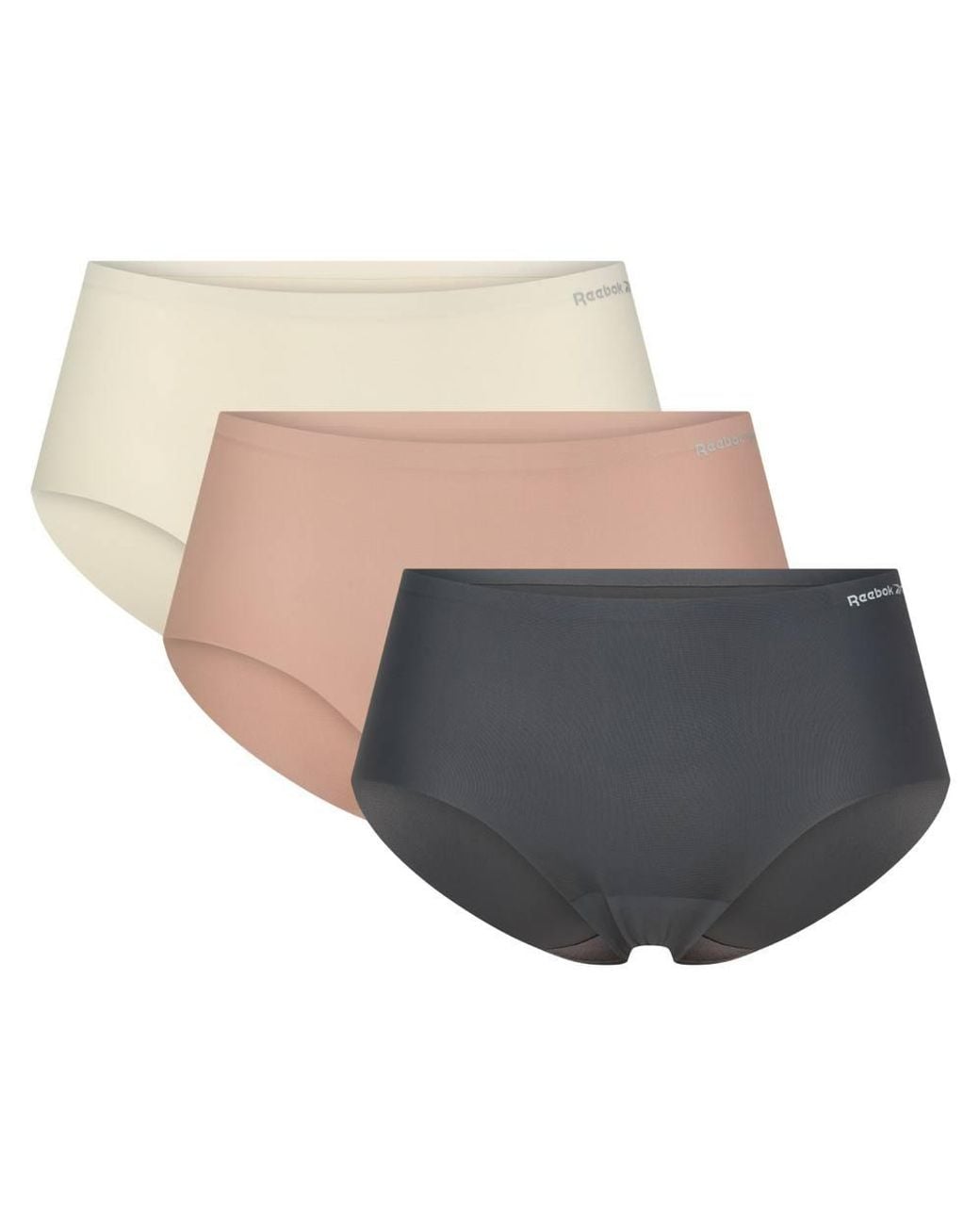 Reebok Natural 3 Pack Edith Boy Shorts