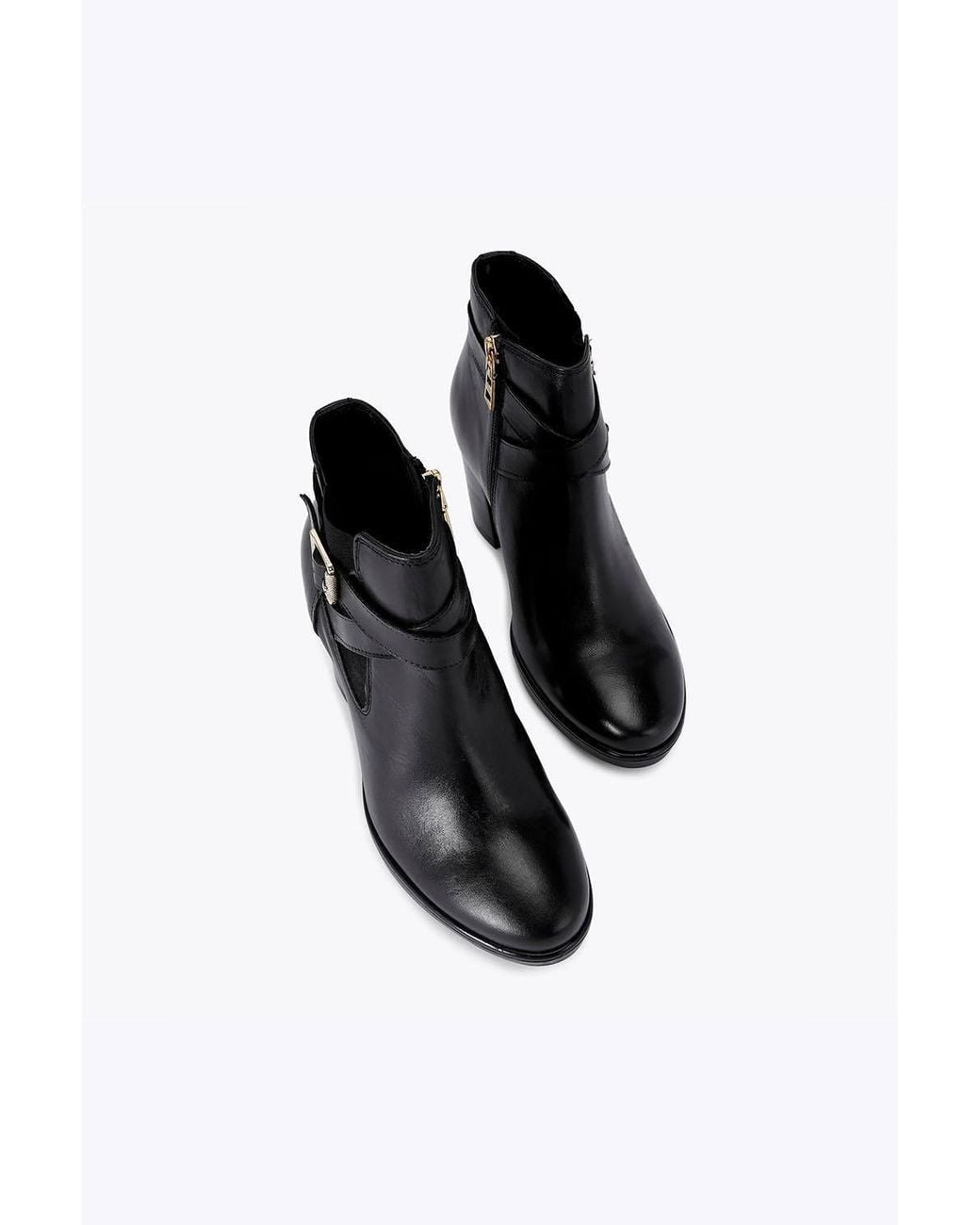 Carvela Kurt Geiger Black 2 Ankle Wide Fit' Leather Boots