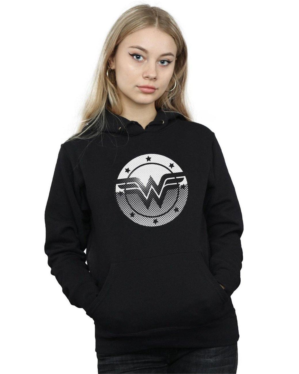 Black wonder online woman hoodie