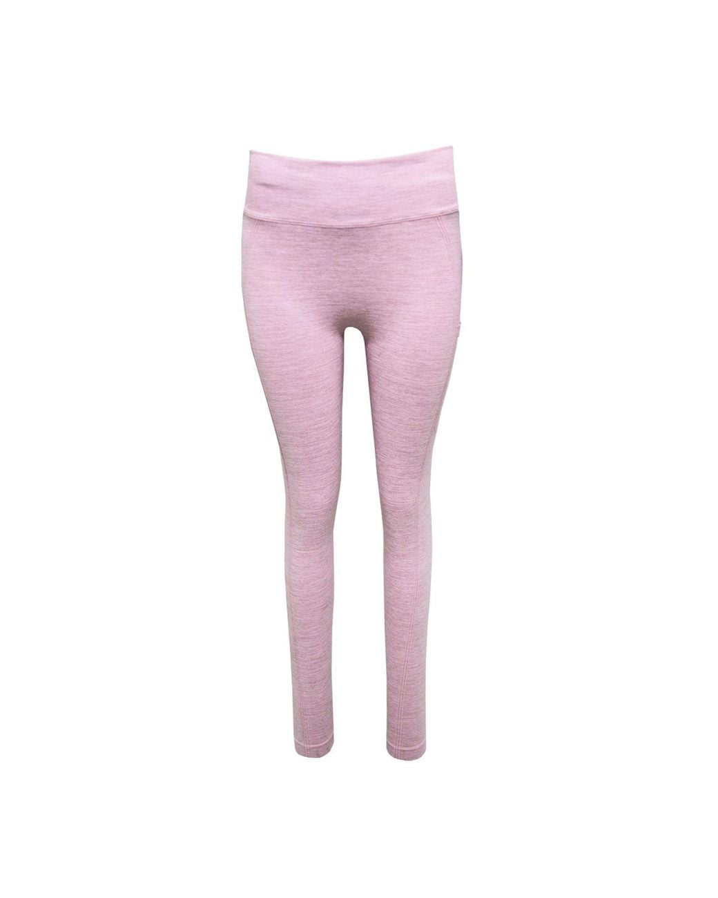 Tridri Pink Melange Sculpted Seamless 3D Leggings