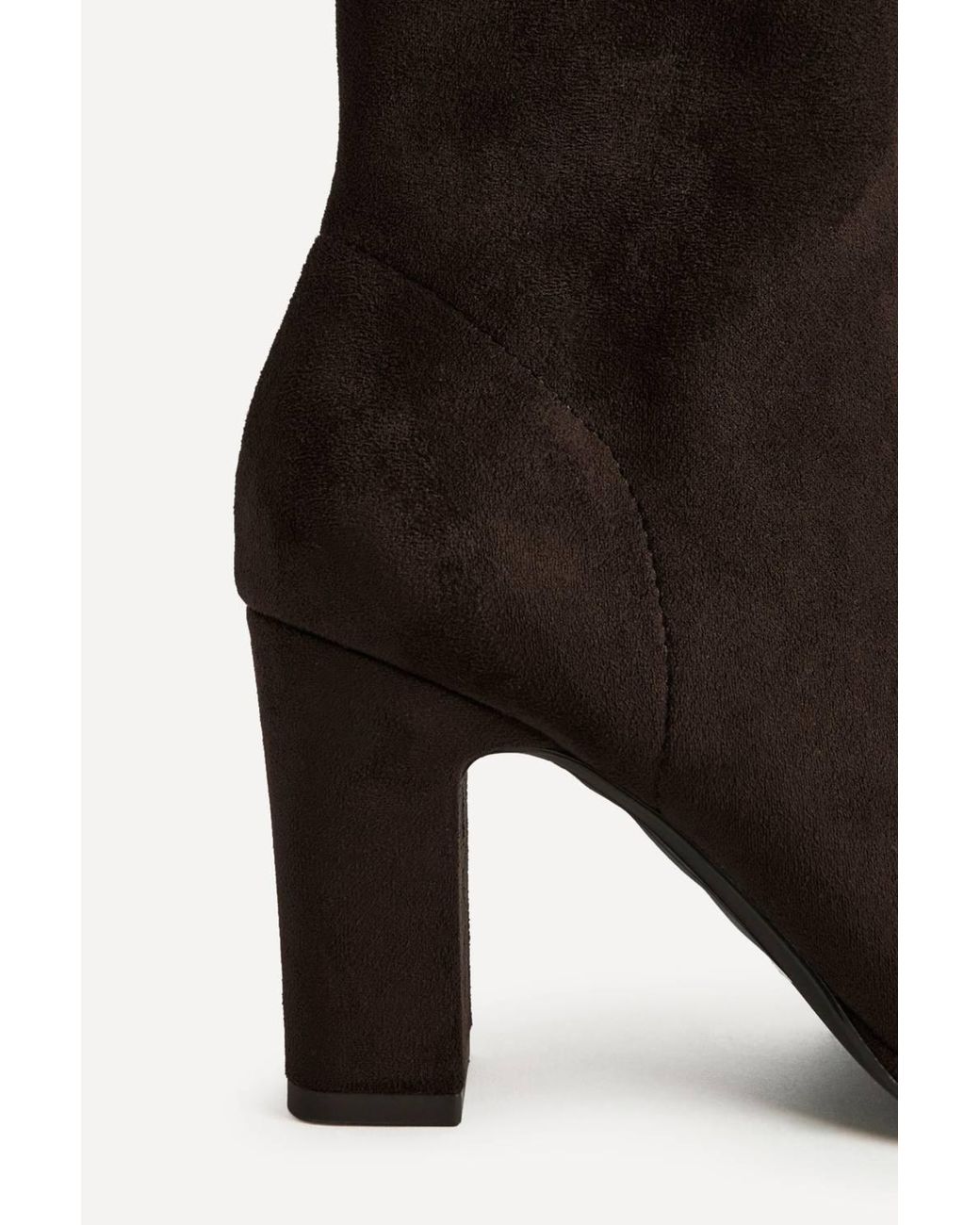 Linzi Black District Faux Suede Ankle Boots