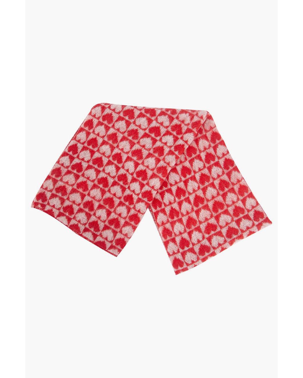 SARTA Red Heart Checkerboard Heavyweight Winter Scarf