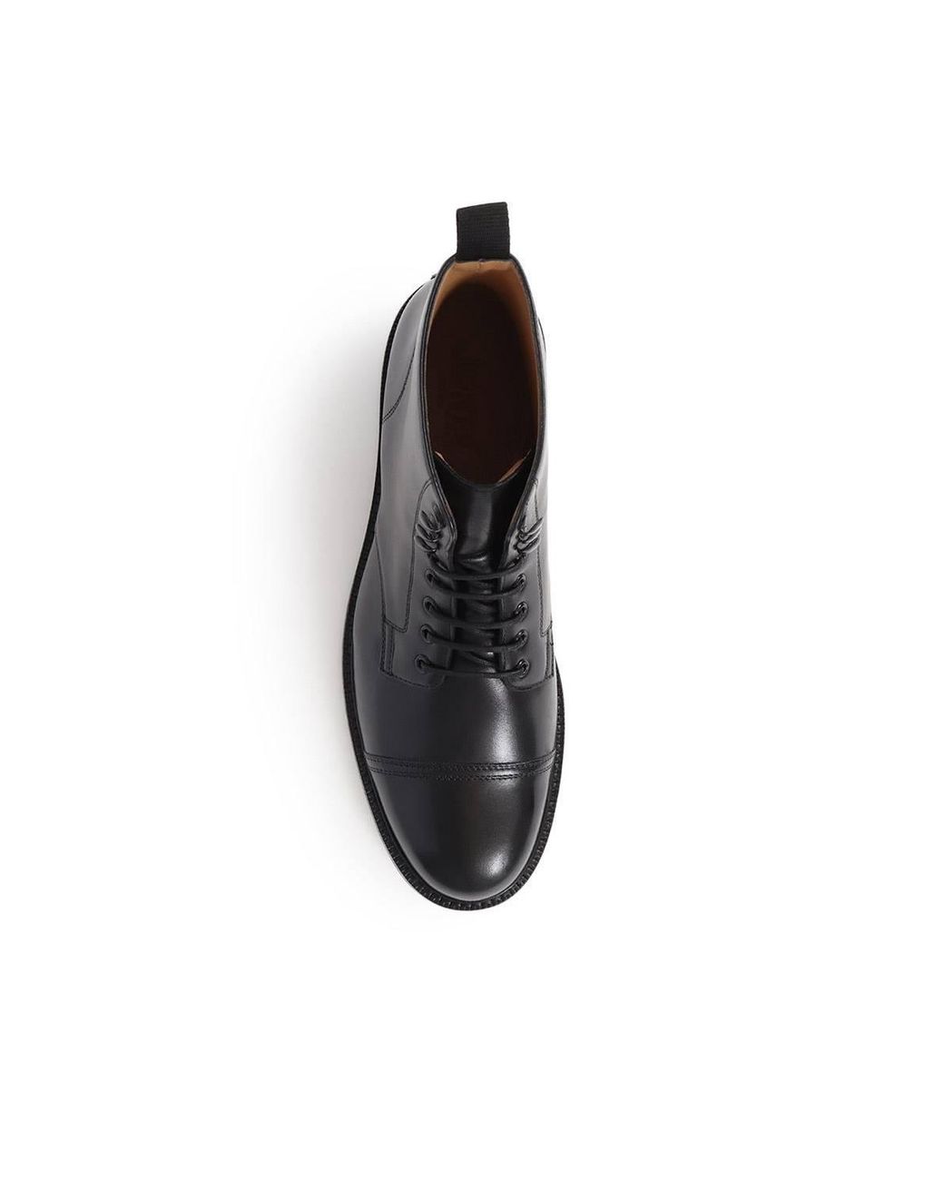 Jones Bootmaker Black Finch Leather Lace-Up Boots for men