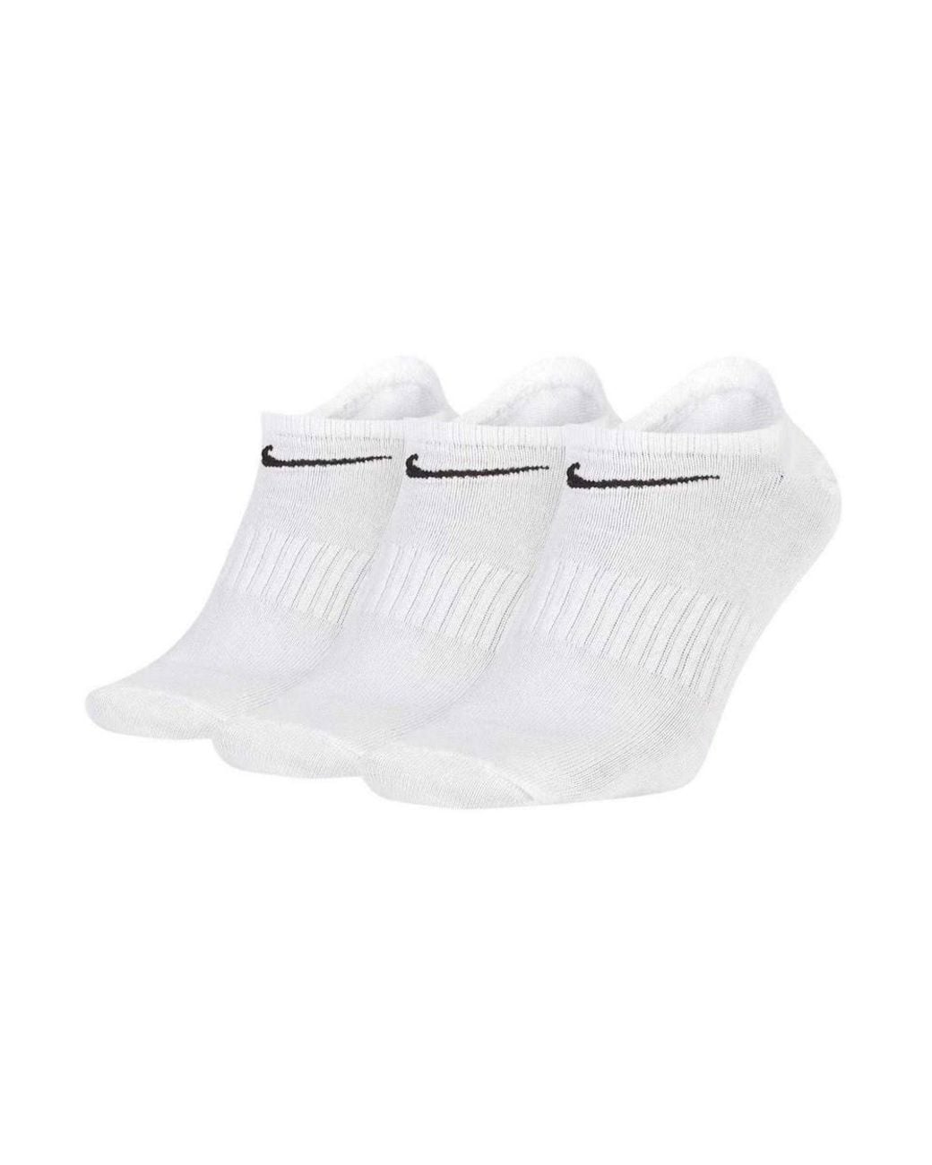 Nike White No-Show Socks for men