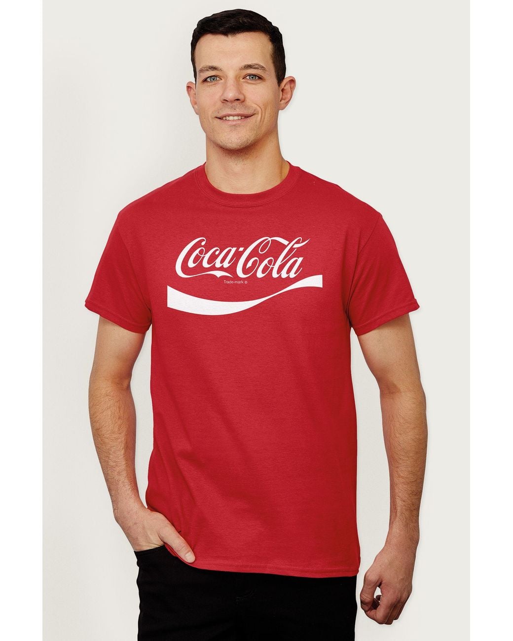 Coca Cola Red 1941 Wave Logo T-Shirt for men
