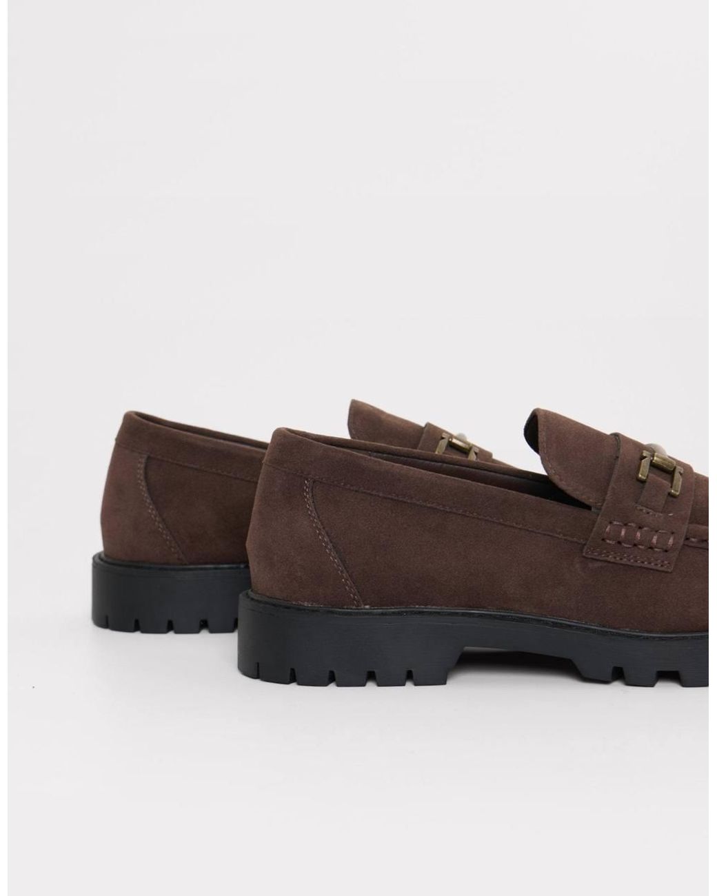 Threadbare Brown Faux Suede Slip On Loafer for men