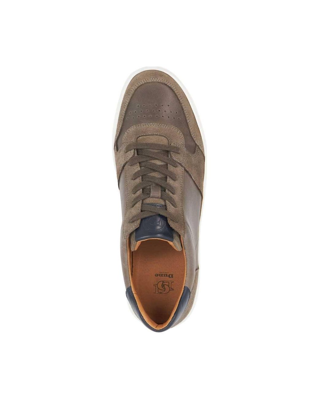 Dune Brown 'Tawly' Leather Trainers for men