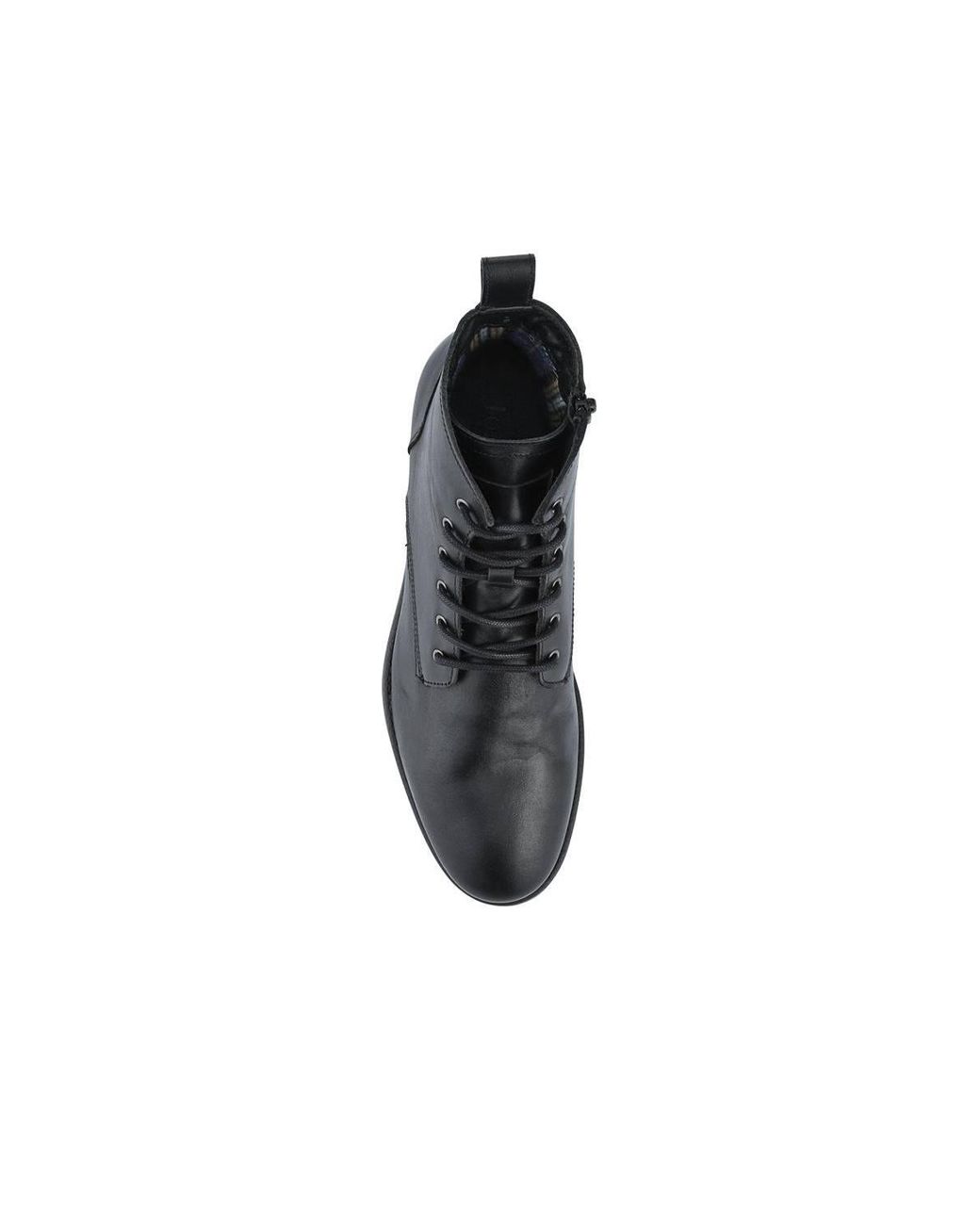 Jones Bootmaker Black Dalias Leather Ankle Boots for men