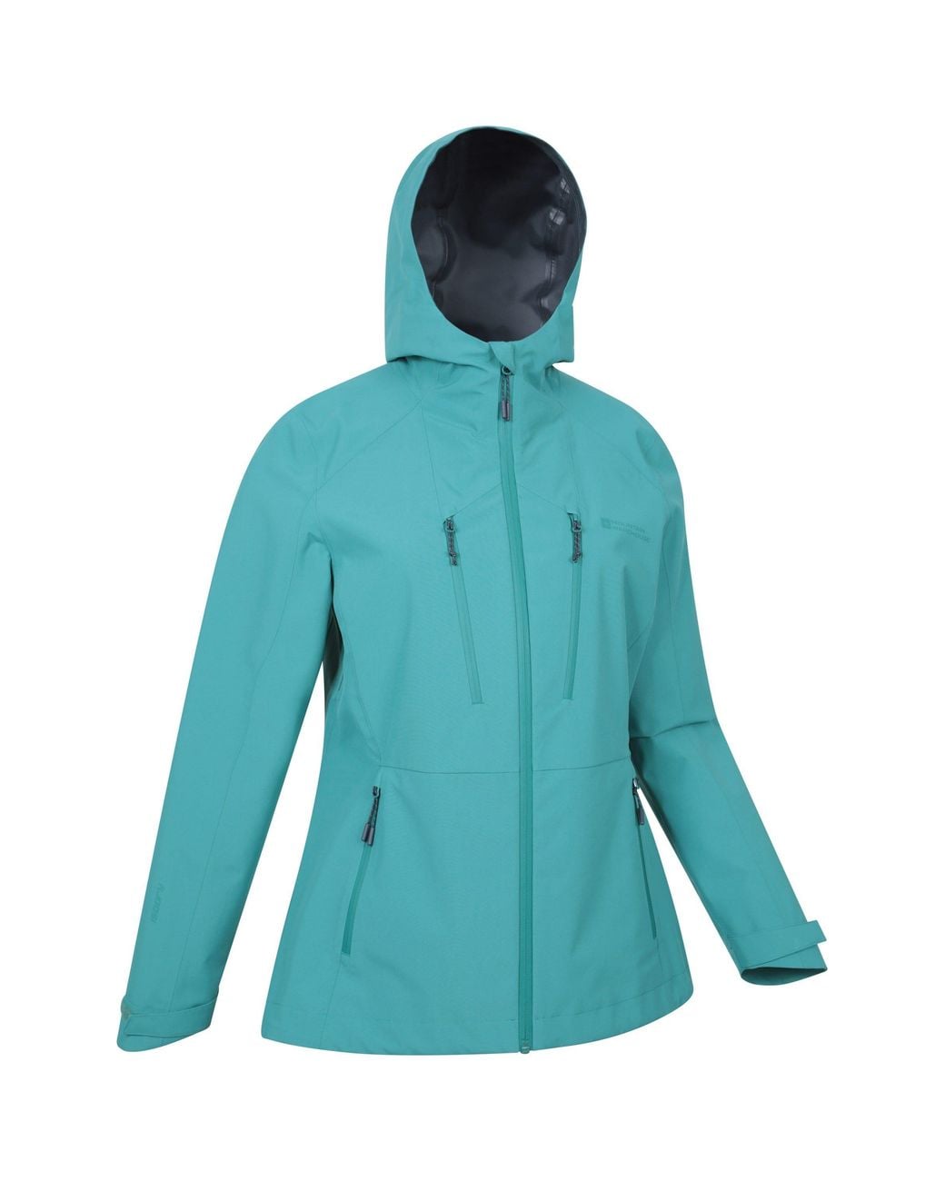 Mountain Warehouse Blue 'Rainstorm' Lightweight Breathable Comfy 2.5 Layer Waterproof Jacket