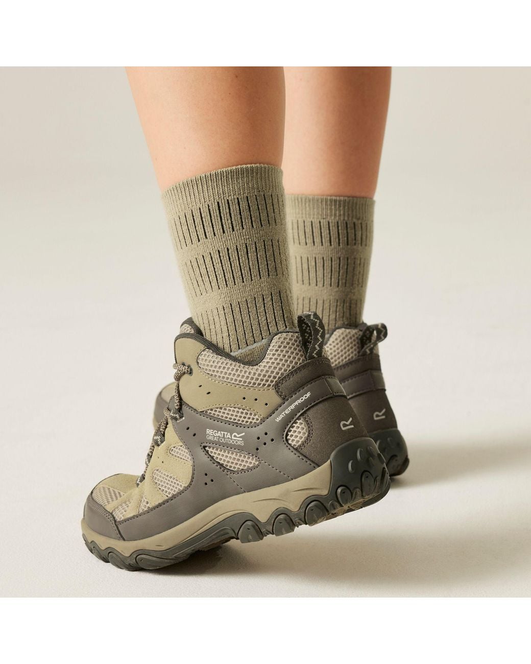 Regatta Gray Edgepoint Waterproof Breathable Mid Walking Boots