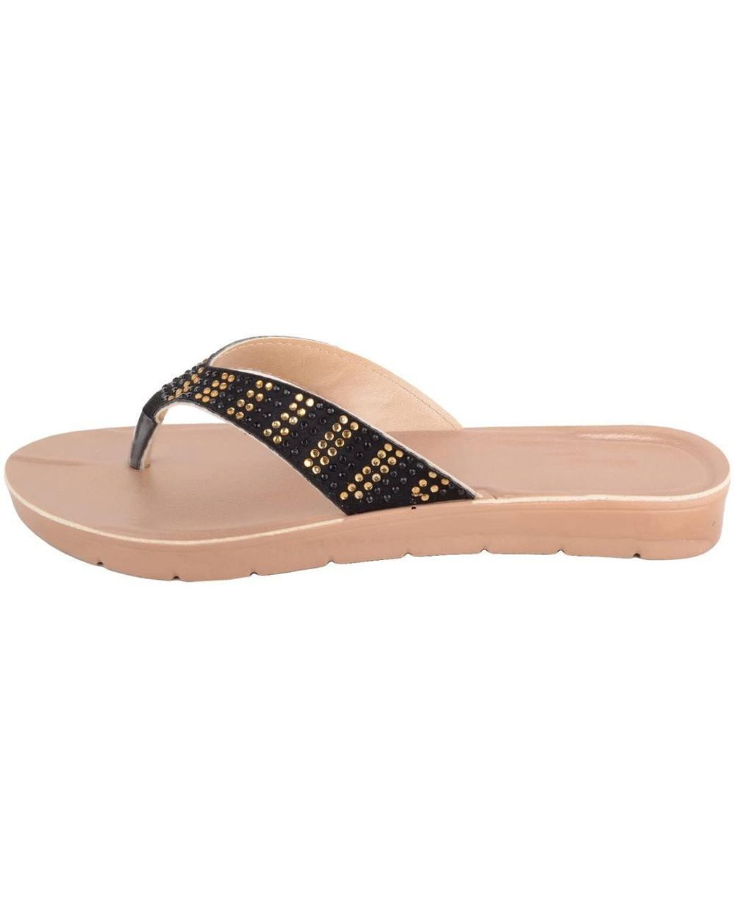 Absolute Footwear Pink Easy Slip On Summer Toe Bar Beach Pool Flat Slider Flip Flop Sandals