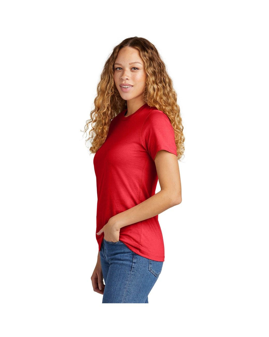 Gildan Red Cvc Soft Touch T-Shirt