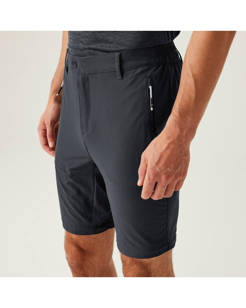 Regatta Black Highton Zip Off-Trousers for men