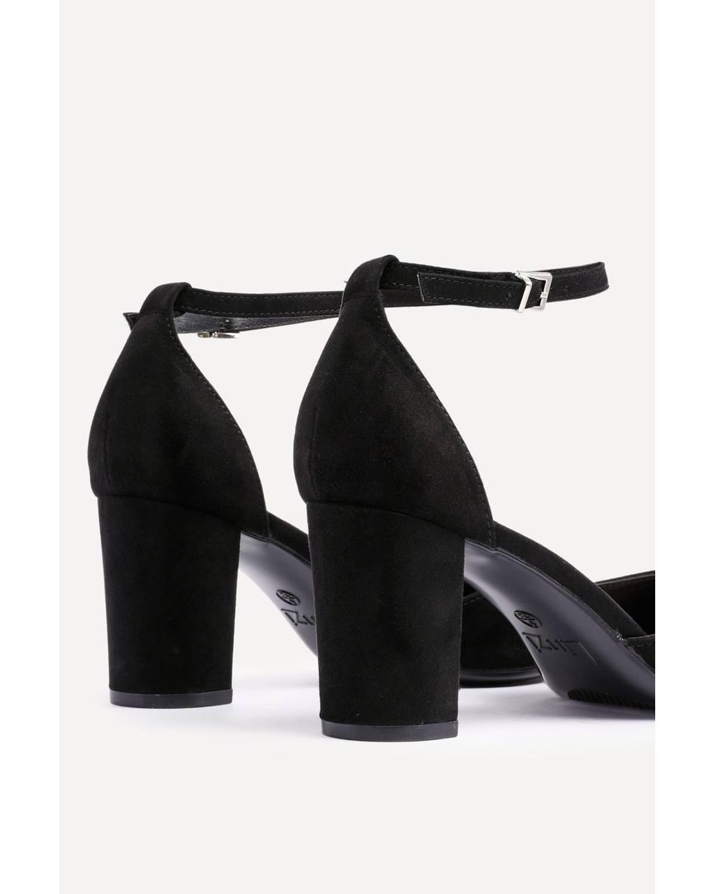 Linzi White Leona Faux Suede Court Heels