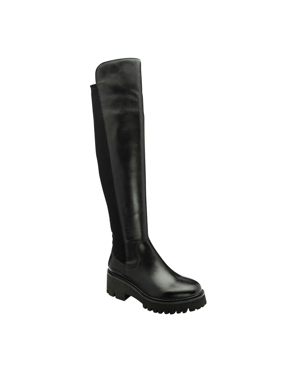 Ravel Black Leather 'Thornton' Knee-High Boots
