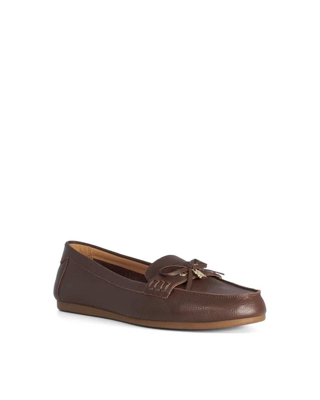 Dune Brown 'Girella' Leather Loafers