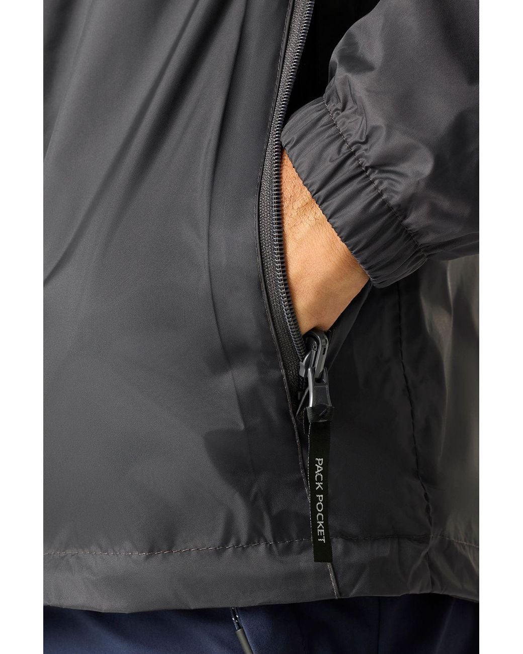 Regatta Gray Lyle Iv Waterproof Packaway Jacket for men
