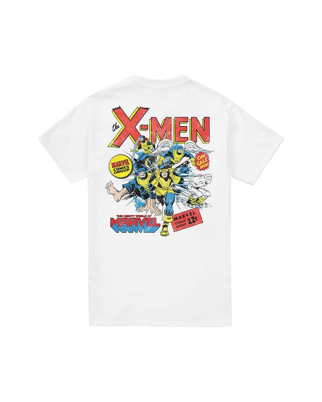 Marvel White Xmen Retro Team On Sale Now Back T-Shirt