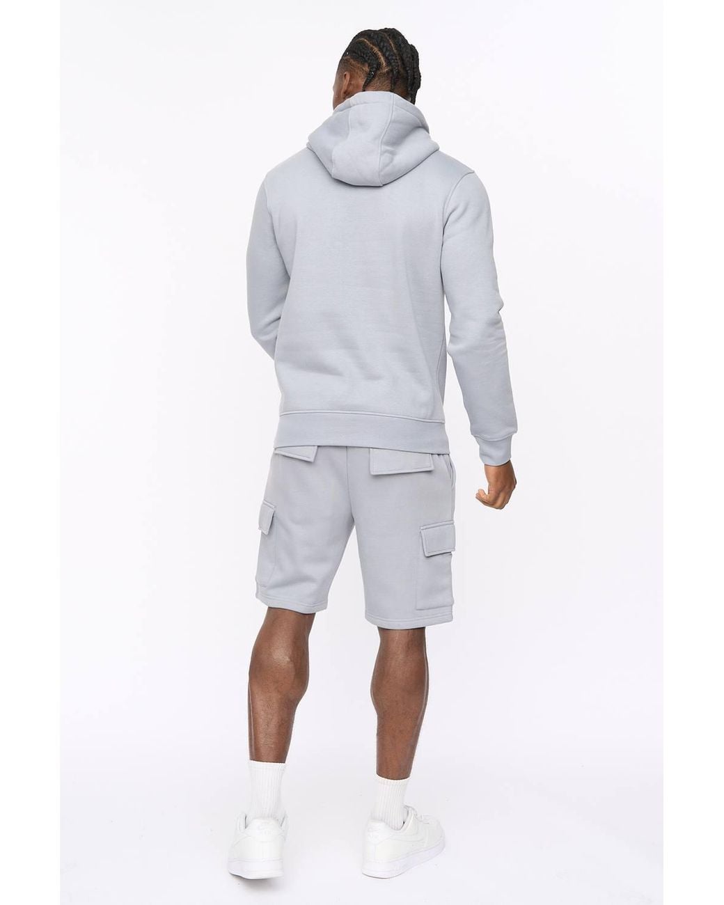 Crosshatch Gray Bardon Hoodie With High Build Graphics for men