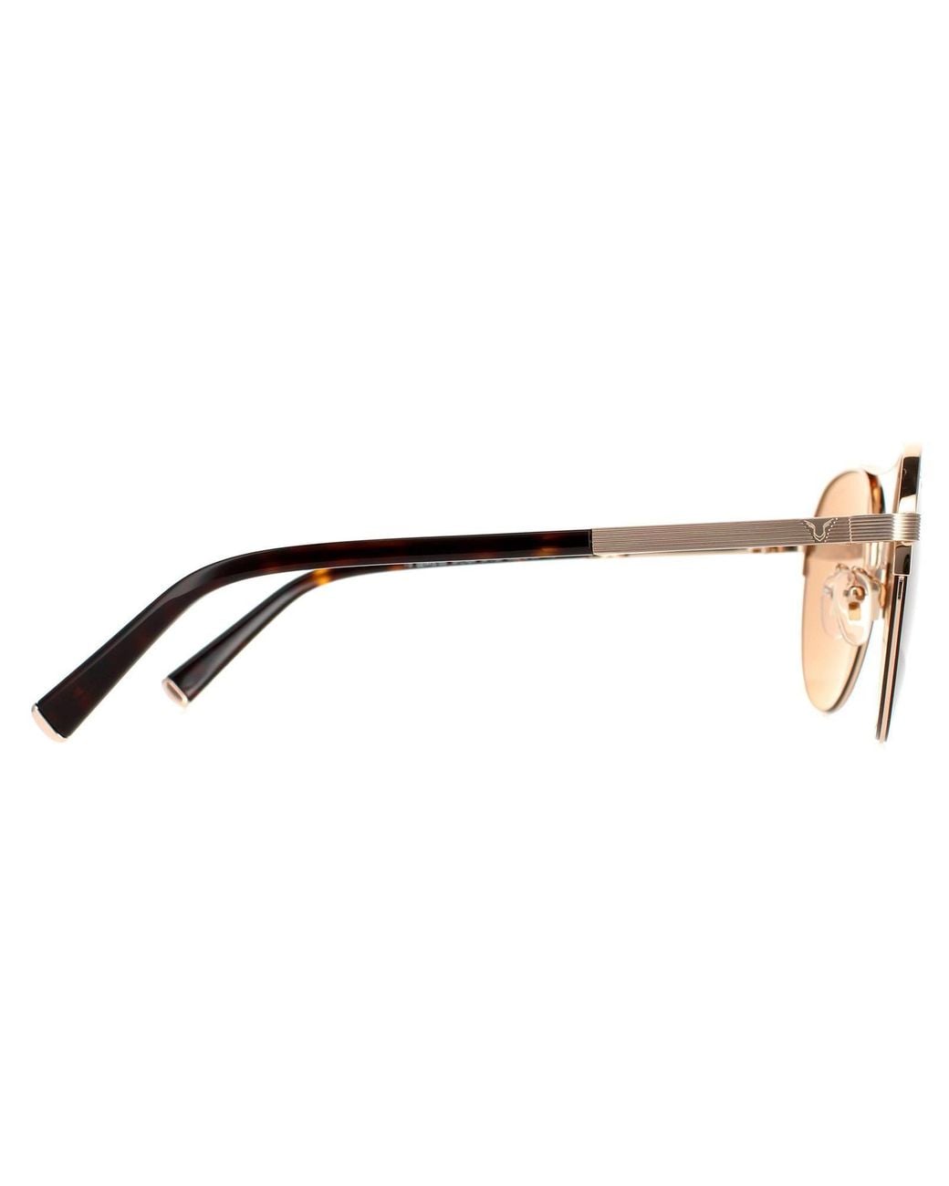 Police Brown Aviator Shiny Copper Mirror Copper Spla24 Lewis 03 for men