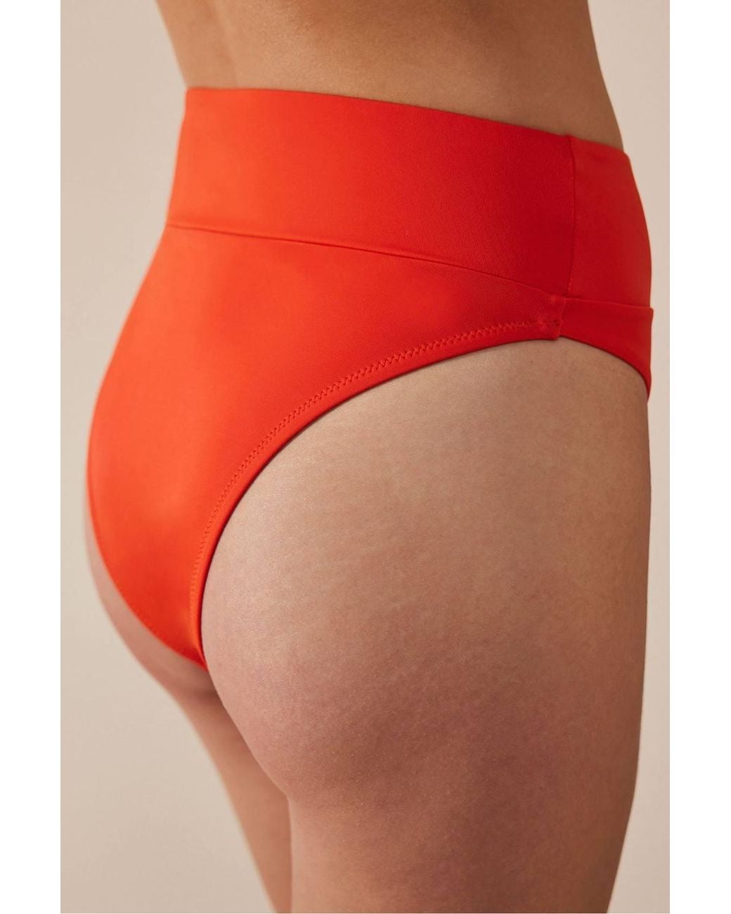 Penti Red Basic Super High Leg Bikini Bottom