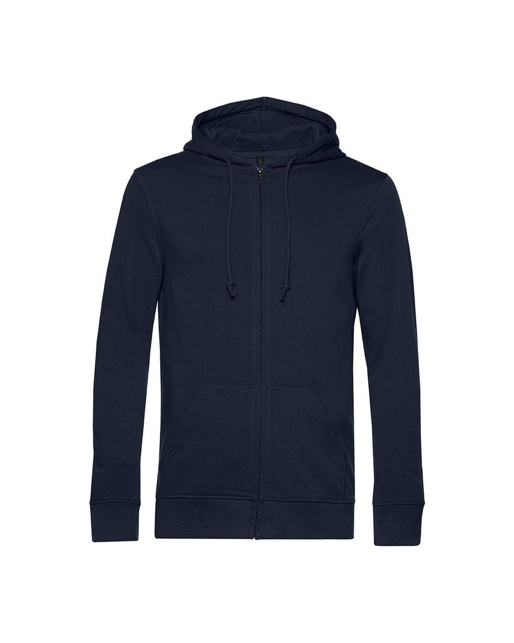 Bc Blue Zipped Hoodie for men