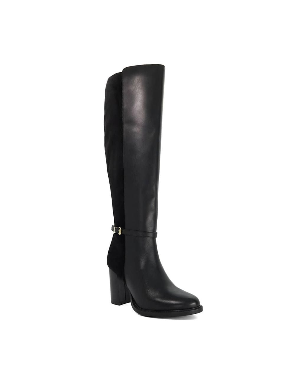 Dune Black 'Secrets' Leather Knee High Boots
