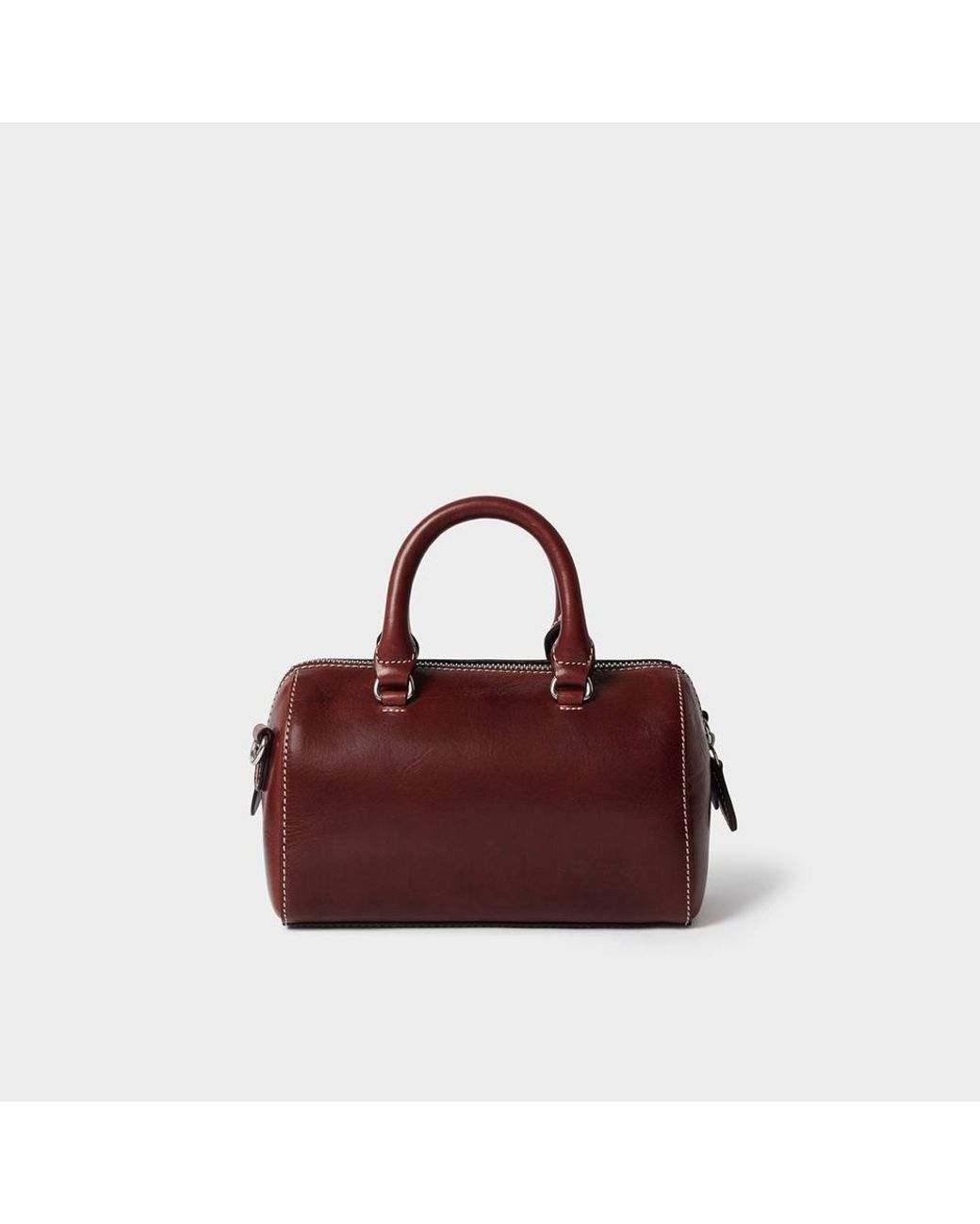 Osprey Red The Madison Mini Saddle Leather Barrel Bag
