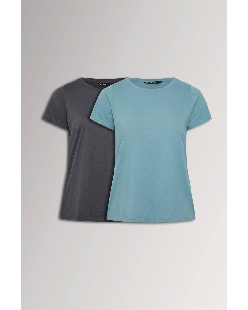 Yours Blue 2 Pack Core T-Shirts