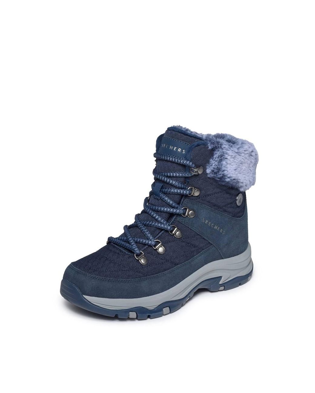 Skechers Blue Trego Stormie Frost Ankle Boot